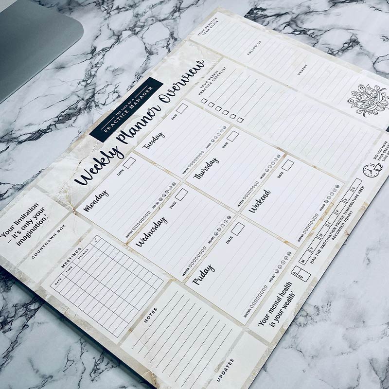 A3 Desktop Weekly Planner (60 pages)