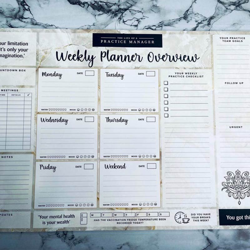 A3 Desktop Weekly Planner (60 pages)
